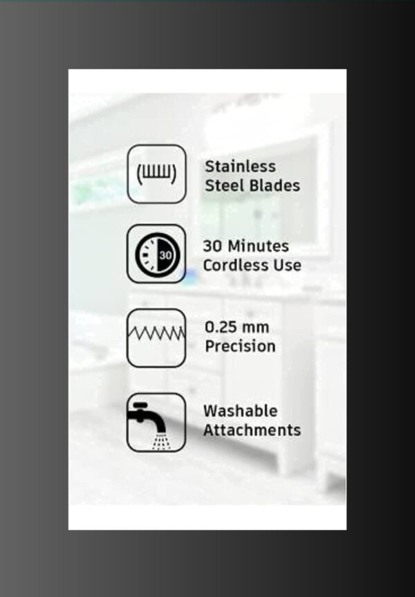 Nova NS-216 Trimmer 120 min Runtime 3 Length Settings  (Multicolor) - Image 3