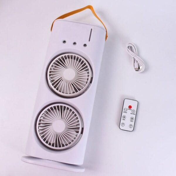 DRUMSTONE Portable Desk Fan & Mist Cooler - Double Spray, USB Rechargeable, 3 Modes Portable Desk Fan & Mist Cooler - Double Spray, USB Rechargeable, 3 Modes USB Air Cooler - Image 2