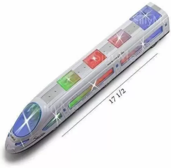 Kidz N Toys Bump and Go High Speed Bullet Train Toy - 3D Lighting and Musical