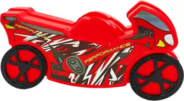 Johnnie Boy Pencil Box | Red Karisma bike shape Pencil Box for Kids | Dual storage space Art Plastic Pencil Box